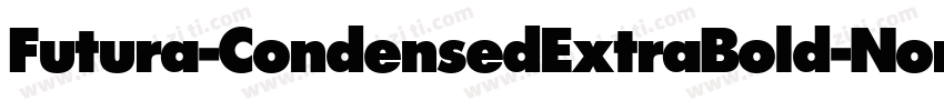 Futura-CondensedExtraBold-Normal Me字体转换
